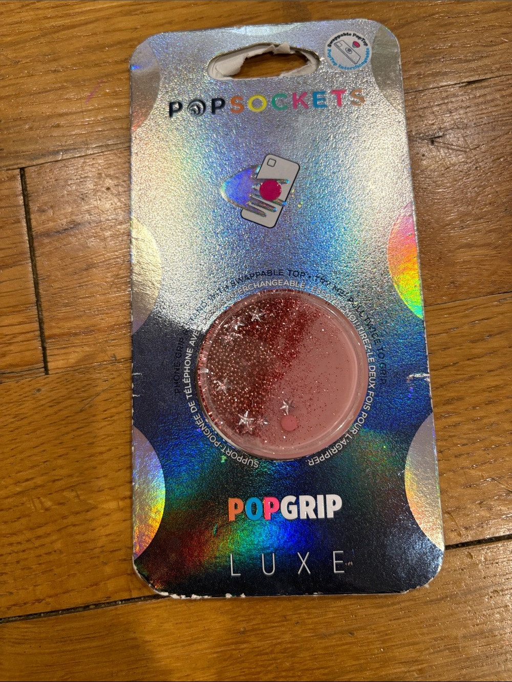 PopSocket PopGrip Phone Grip - Rose Pink Glitter